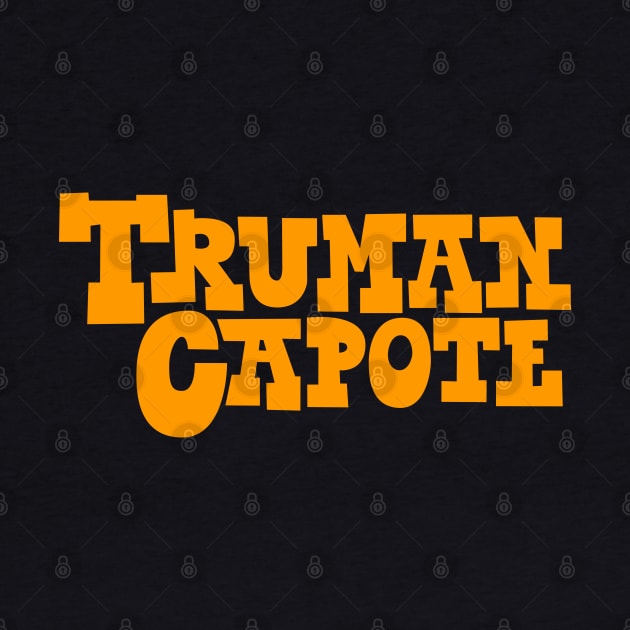 Capote Classic - Typographic Tribute to Truman by Boogosh